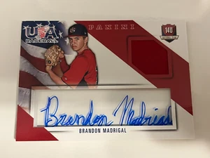 BRANDON MADRIGAL 2015 Panini USA Baseball Box Set GU Jersey RELIC AUTO #'d/48 - Picture 1 of 1