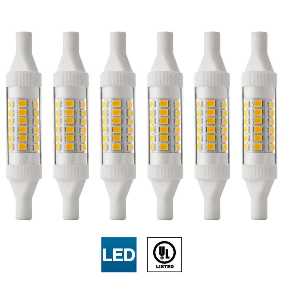 6 Pack Sunlite LED T5 Double Ended Bulb (R7s), 4.5W, 30K Warm White - Image 1 of 4