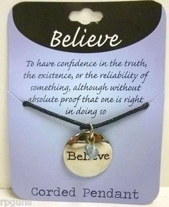 Inspirador Palabras de Sabiduría Collar Ajustable Cordón Negro Enchapado en Plata Color - Imagen 1 de 19