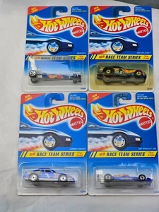 4 Hot Wheels Race Team Series Lumina Stocker 500 Side-Splitter Dragster 1995 MOC - Picture 1 of 19