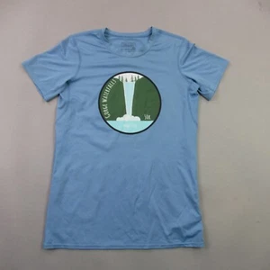 Patagonia Shirt Girls Small Crew Neck Lightweight Casual Blue Capilene Baselayer - Picture 1 of 10