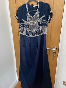 Navy Silk Elegant Maternity ASOS Dress size 14 - Picture 1 of 4