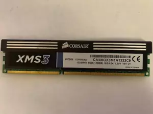 CORSAIR XMS3 8GB DDR3 1333MHz PC3-10600 1.50V SDRAM DIMM CMX8GX3M1A1333C9 - Picture 1 of 2