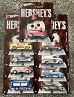Hot Wheels  2011  Pop Culture  HERSHEY'S  Set of 9 HW's 1/64. Missing Whoppers