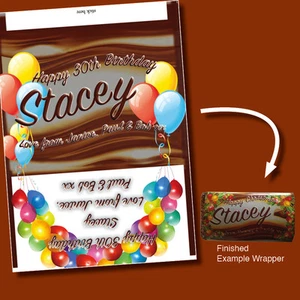 PERSONALISED CHOCOLATE GALAXY BAR HAPPY BIRTHDAY WRAPPER GIFT THANK YOU-G3B - Picture 1 of 1