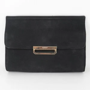 Topshop pochette borsetta donna piccola nera foderata in camoscio borsetta pochette - Foto 1 di 10