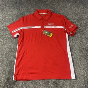 Chase 54 Alloy Silverstein Mens XL NWT Short Sleeve Red Golf Polo - Picture 1 of 12
