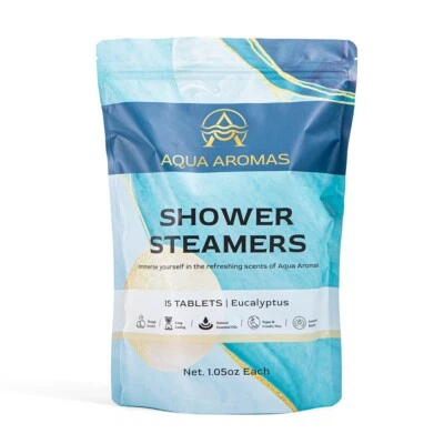 Aqua Aromas Shower Eucalyptus Steamers - Aromatherapy Shower Bombs, 15 count - Image 1 of 4