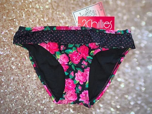 Calzoncillos bikini negros y rosados talla 6 hipster volantes plegados sobre la parte superior - Imagen 1 de 5