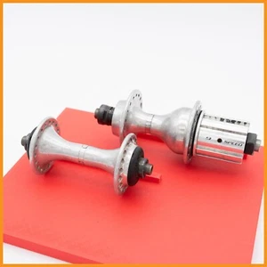 CAMPAGNOLO RECORD TITANIUM 9 SPEED EXA DRIVE HUBS 90S road bike bicycle 36 holes - Picture 1 of 6