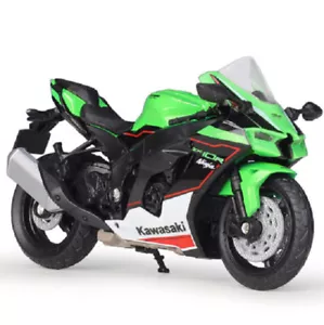 Welly 1:18 Kawasaki 2021 Ninja ZX 10R Motorcycle Bike Model New In Box - Picture 1 of 5