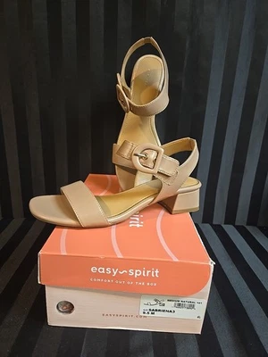 Sandalias Easy Spirit Para Mujer US 9.5 Sabriena3 Tacón Bloque Tostado Medio Color Natural Foto 1 de 4