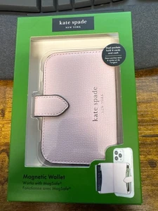 Kate Spade Morgan Magnetic Wallet w/ Magsafe iPhone 16/15/14/13 pro max pink - Picture 1 of 8