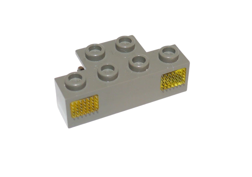 Lego® 9V TRAIN Railway Light Prism Lamp 4x2 DARK GREY Prism YELLOW - Image 1 of 1