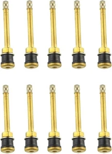 100 PCS  TR571 3-3/8" Brass Clamp-in Tubeless Tire Truck Valve Stem - Picture 1 of 5