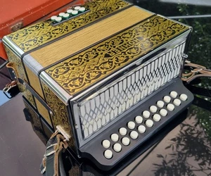 Hohner Pokerwork Melodeon in D/G - Picture 1 of 6