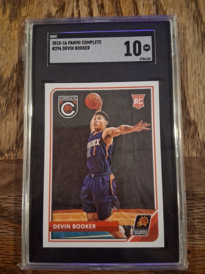Panini Completo 2015-16 - Devin Booker #296 (RC) SGC 10 Foto 1 de 2