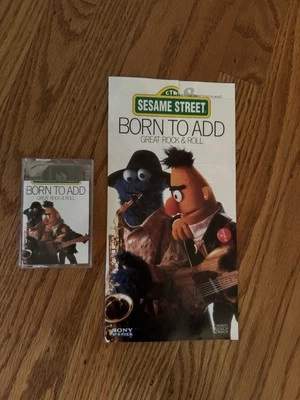 Sesame Street Born To Add Great Rock & Roll Vintage Cassette Tape & Lyric Book - Image 1 of 4