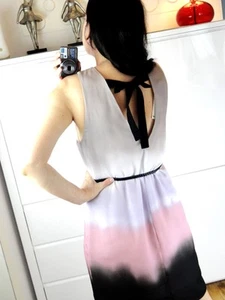 H&M Damen Kleid Minikleid Coctailkleid Abendkleid Party Ombre Tunika Gr 38 NEU - Bild 1 von 18
