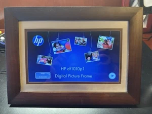 HP 10” Digital Picture Frame W/remote & plug (DF1010p1) - Picture 1 of 4