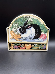 Vintage Santa Barbara Ceramic Design Rabbit  Keyhook Plaque 6” X 7” See Desc - Picture 1 of 9