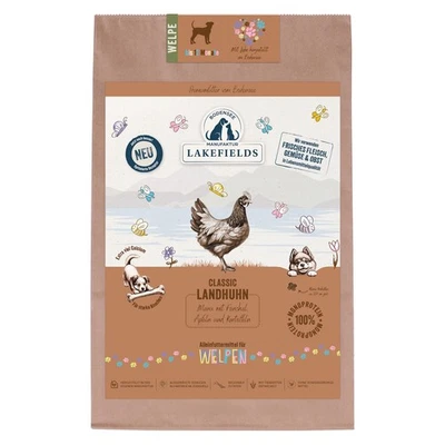 Lakefields Premium Trockenfleisch 2x2,5kg Menü Landhuhn,Fenchel,Apfel für Welpen - Bild 1 von 2