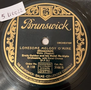 78rpm ERNIE GOLDEN Lonesome Melodie/Honululu Moon Charleston Ära 5U022 - Bild 1 von 4
