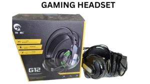 Wired Gaming Headphones Headset 3.5MM, With Microphone For PC Laptop Skype Zoom - Picture 1 of 4