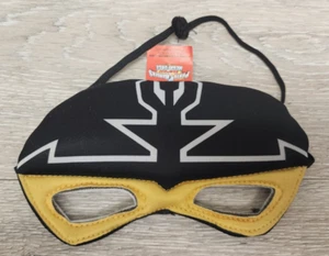 Power Rangers Super Megaforce Black Silver Ranger Soft Eye Mask Costume 2013 SCG - Picture 1 of 12