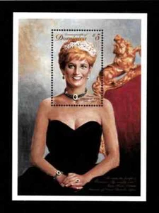 Dominica, 1997 Princess Diana Souvenir Stamp Sheet Scott #2011 MNH $5 Philatelic - Picture 1 of 2