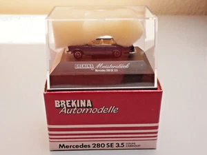 MODELO COCHE 1:87: MERCEDES 280 SE 3.5 COUPÉ CABRIO, BREKINA 2105, NUEVO Y EMBALAJE ORIGINAL, 19 - Imagen 1 de 5
