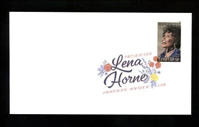 US FDC NO5259 USPS цифровая цветная картинка 2018 NY Lena Horne Music Black Heritge - Изображение 1 из 2