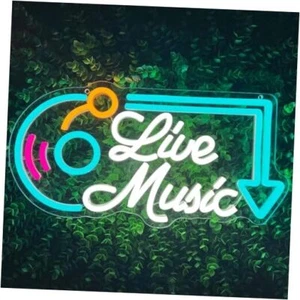 Neon Sign, Music LED Neon Lights for Wall Decor, Dimmable Live Neon Live Music - Picture 1 of 7