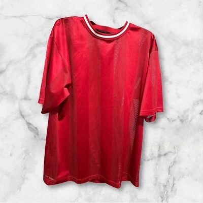 Mens DIO MODA short sleeve shirt Red Mesh XL - Image 1 of 4