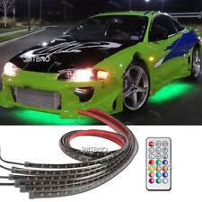 6RGB UnderCar Strip Light LED Underglow Turn Signal&Brake For Mitsubishi Eclipse