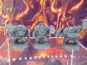 3pc Dwarf Fighter Soldiers w/ Hammers Mini Miniature Figure 3D Printed Model DnD - Picture 1 of 8