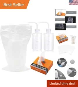 Medical-Grade Tattoo Wash Bottle Set: 250ml Squeeze with Pre-Punched Bottle Bags - Picture 1 of 9