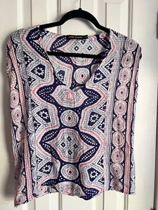 Top Antik Batik estampado multicolor sin mangas talla XS (posibles defectos menores) - Imagen 1 de 9