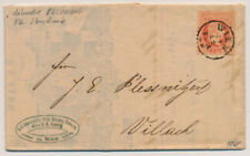 ÖSTERREICH 1868 5kr Brief, dekorative RECHNUNG (mit 5Kr stempelmarke) WIEN