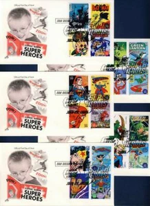 US 2006 DC Comics Super Heroes (4084) . 5 First Day Covers . ArtCraft Cachet - Picture 1 of 1