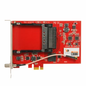 TBS6290se DVB-T2/T/C(J.83A/B/C)/ISDB-T/C /ATSC1.0 Dual Tuner Dual CI PCIe Card - Picture 1 of 9