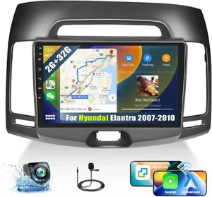 32GB Android 13 Apple CarPlay Car GPS Stereo Radio For Hyundai Elantra 2007-2010 - Picture 1 of 8