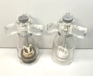 Chef Specialties Spinner Salt & Pepper Mill Set 4.25”, Clear Acrylic - Picture 1 of 3