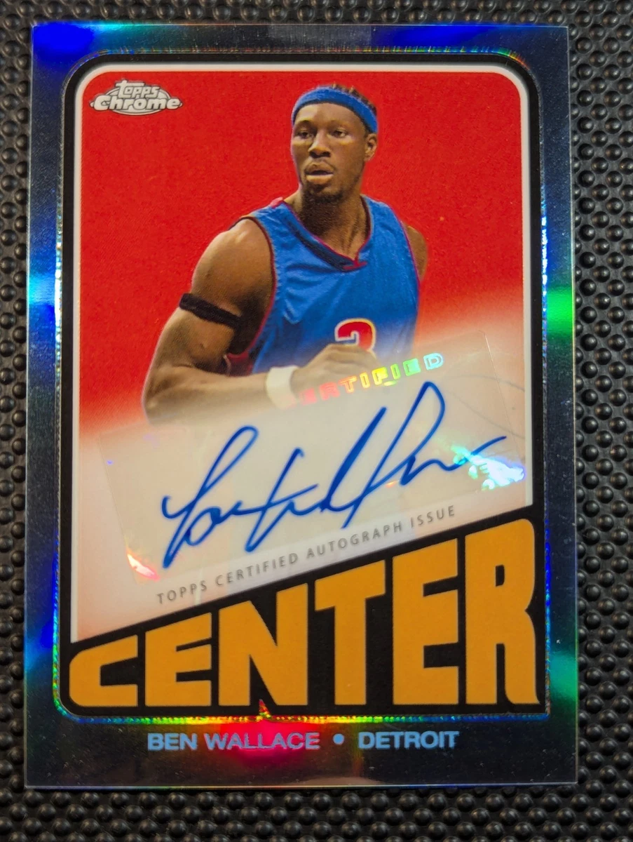 Ben Wallace Basketball Autographed Sports Trading Cards