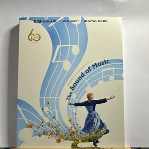THE SOUND OF MUSIC 60TH ANNIVERSARY (4K, Blu-Ray & Digital, 1965) w/ Slipcover - Picture 1 of 4