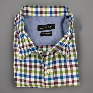 Massimo Dutti Button-Up Shirt Men's Extra Large Long Sleeve Quiet Luxury Preppy - Picture 1 of 7