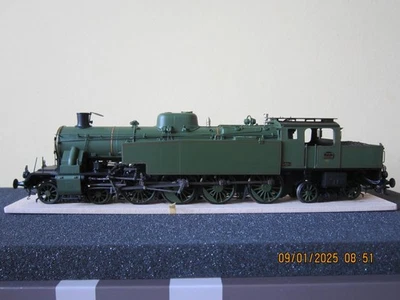 Rare LEMATEC  HO-212/1 B Locomotive Vapeur 242 AT 44 PLM Vert Brass Fulgurex - Photo 1/4