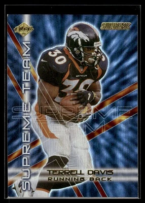 2000 Collector's Edge Supreme Team Terrell Davis Denver Broncos #ST13 - Image 1 of 2