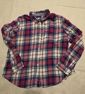 Basic Editions Damen Langarm Shacket Hemd Gr. XL kariert blau, rosa... - Bild 1 von 7