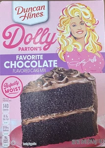 Duncan Hines Dolly Parton's Perfectly Moist FAVORITE CHOCOLATE Cake Mix 15.25 oz - Picture 1 of 2